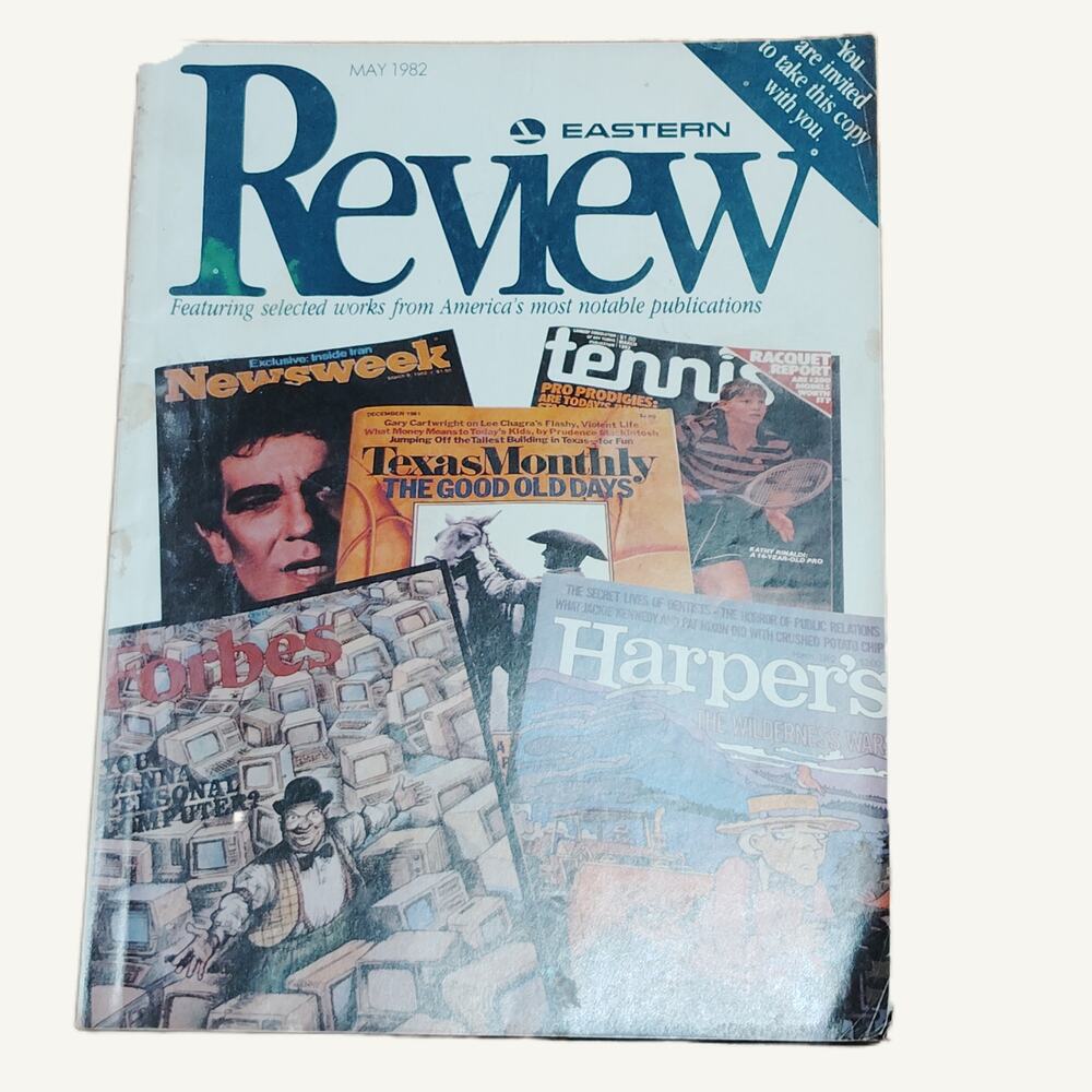 Eastern Review Magazine - May 1982 - Featuring Newsweek, Forbes, Harper's